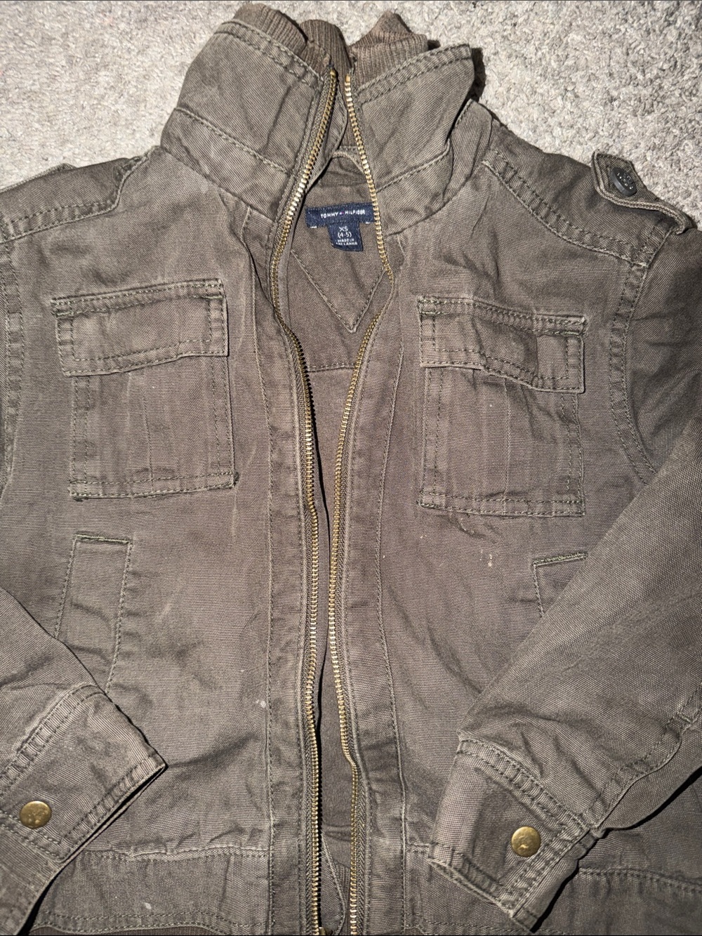 Tommy Hilfiger Boys Olive Green Utility Jacket - Picture 3 of 12